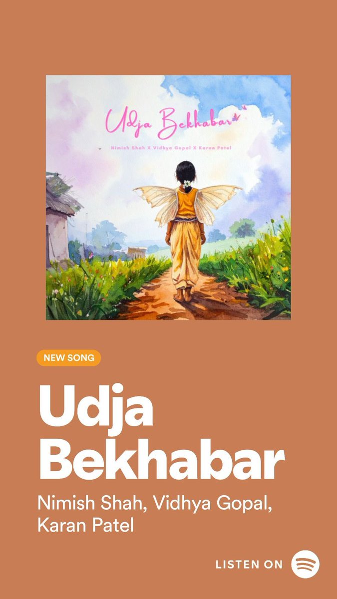 FilmsNever2818's tweet photo. “Udja Bekhabar” Streaming now on

Spotify-
https://t.co/Z5AsBbpZFP

Youtube Music- 
https://t.co/XxLXTBvGp3

Apple Music- 
https://t.co/2160mOc1k8

Amazon Music- 
https://t.co/4thJmUtUON

#Nimishshah #Vidhyagopal #Karanpatel
#newsong #udjabekhabar #motivationalsong #newrelease https://t.co/hDJMSUWSf2