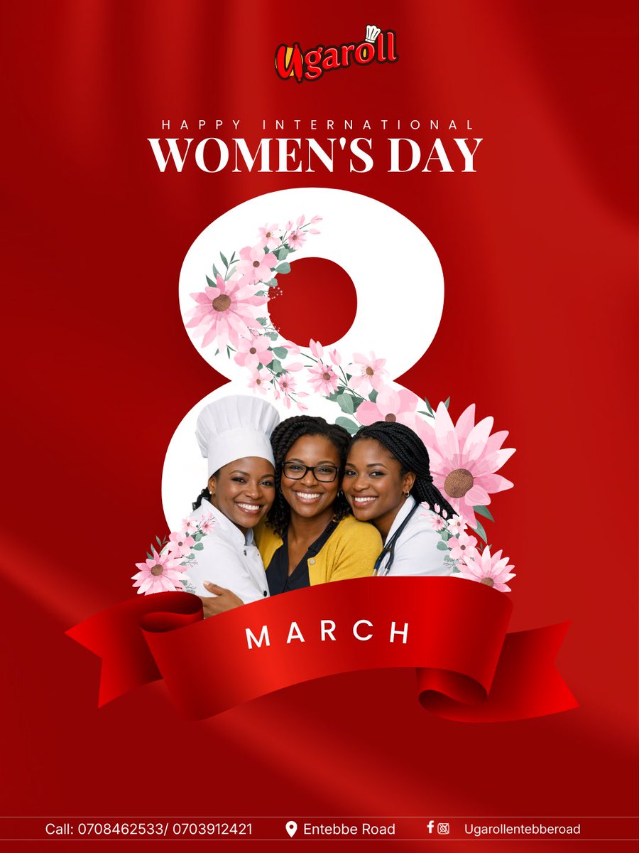 ugarollentebbe1's tweet photo. Celebrating the strength, resilience, and achievements of women everywhere. 💐
Happy International Women’s Day from Ugaroll! 🌸

#InternationalWomensDay
#WomensDay
#CelebrateWomen
#WomenEmpowerment
#Ugaroll
#March8 https://t.co/TJtJstMomv