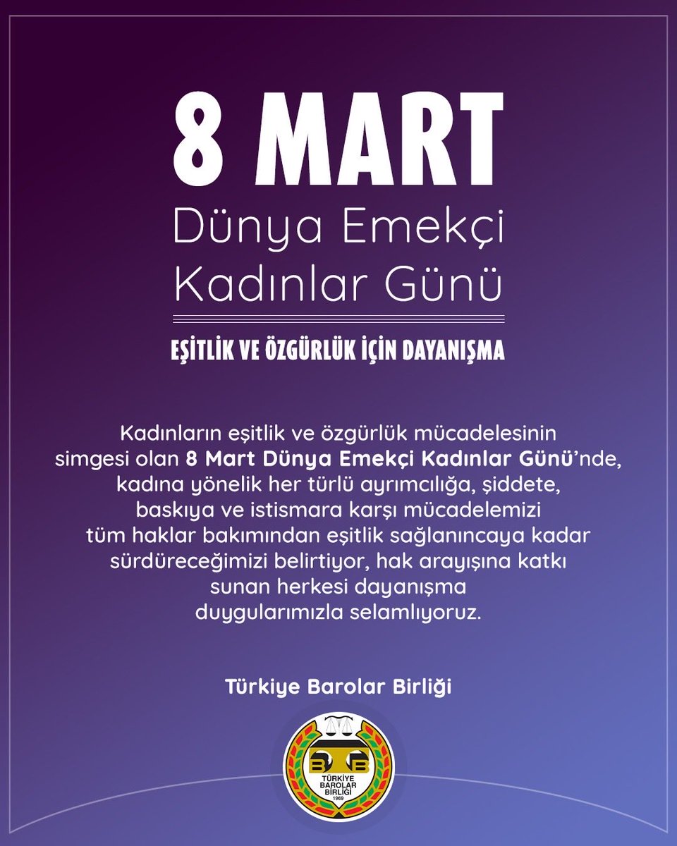 Türkiye Barolar Birliği tweet media