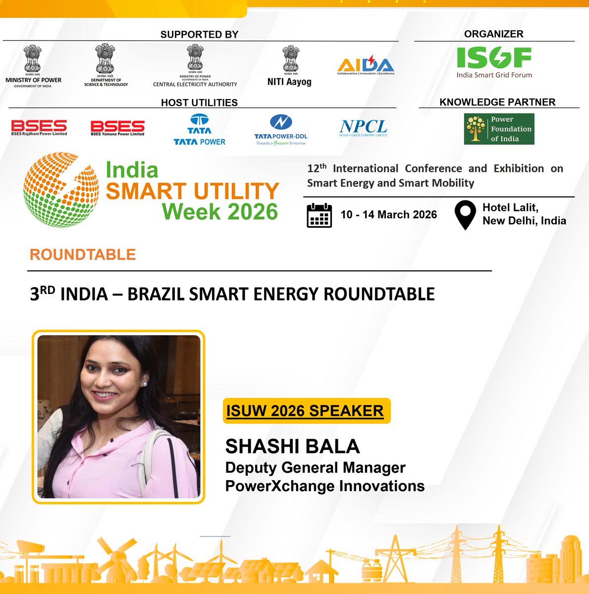 India Smart Utility Week - ISUW tweet media