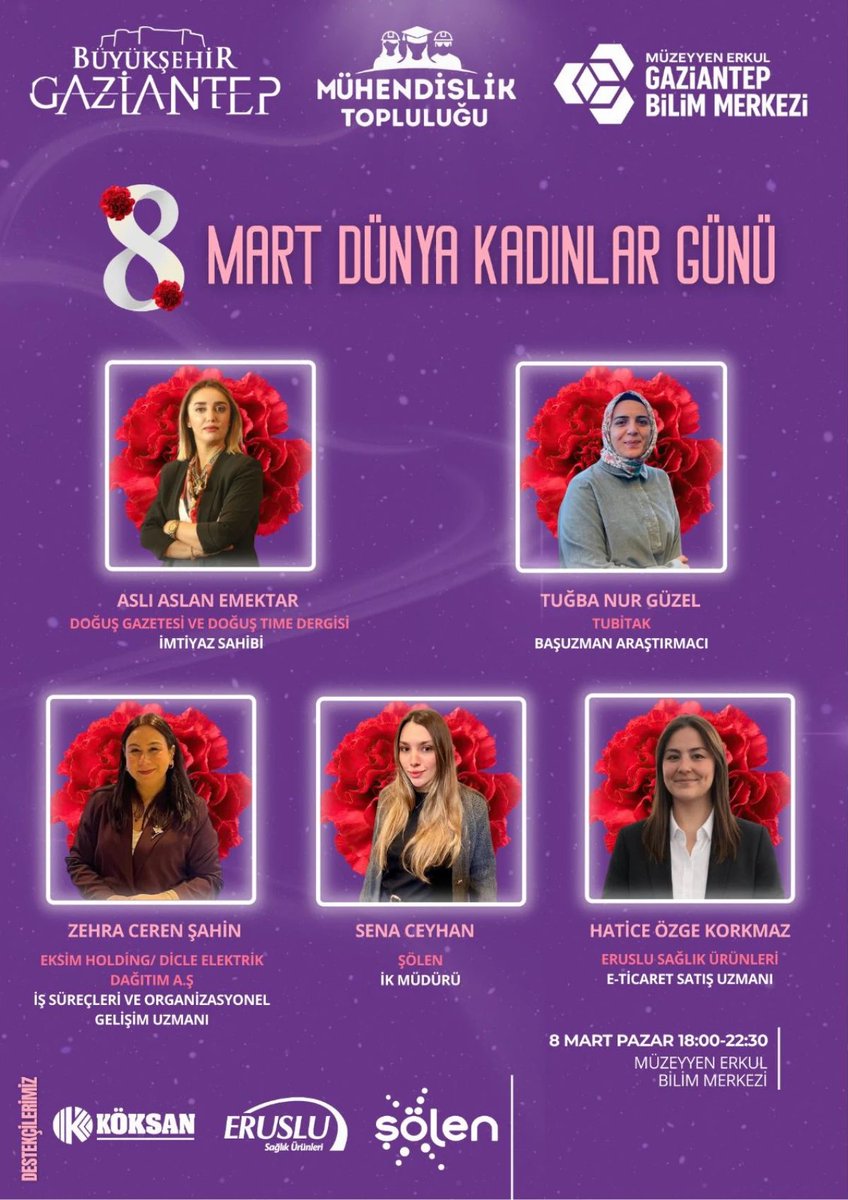 Kadın güçtür
Kadın emektir
Kadın çiçektir
Kadın umuttur 
Bir Kadın değişirse
Dünya değişir
Kendi hikayesinin kahramanı
Olan tüm güçlü kadınların
#8MartDünyaKadınlarGünü 
Yılın Bir Gününde Değil 
Her Gününde Hak Ettikleri
Sevgi ve Saygıyı Görmeleri Dileğiyle
#AslıEmektar tebrikler