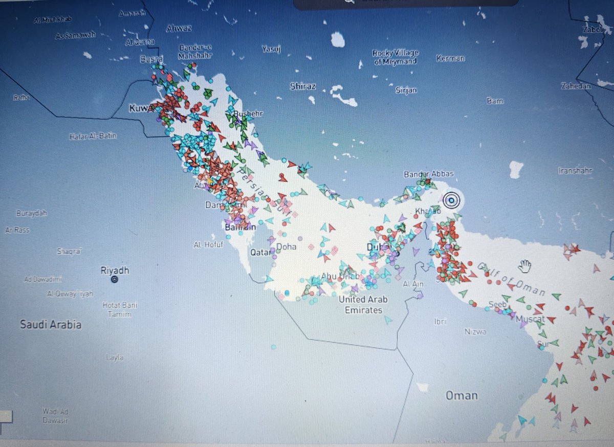 The Current Situation of the Straight of Hormuz.
#IranIsraelWar2026