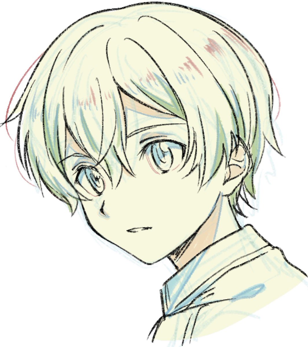 色塗らないとギリ誰か分からない落書き