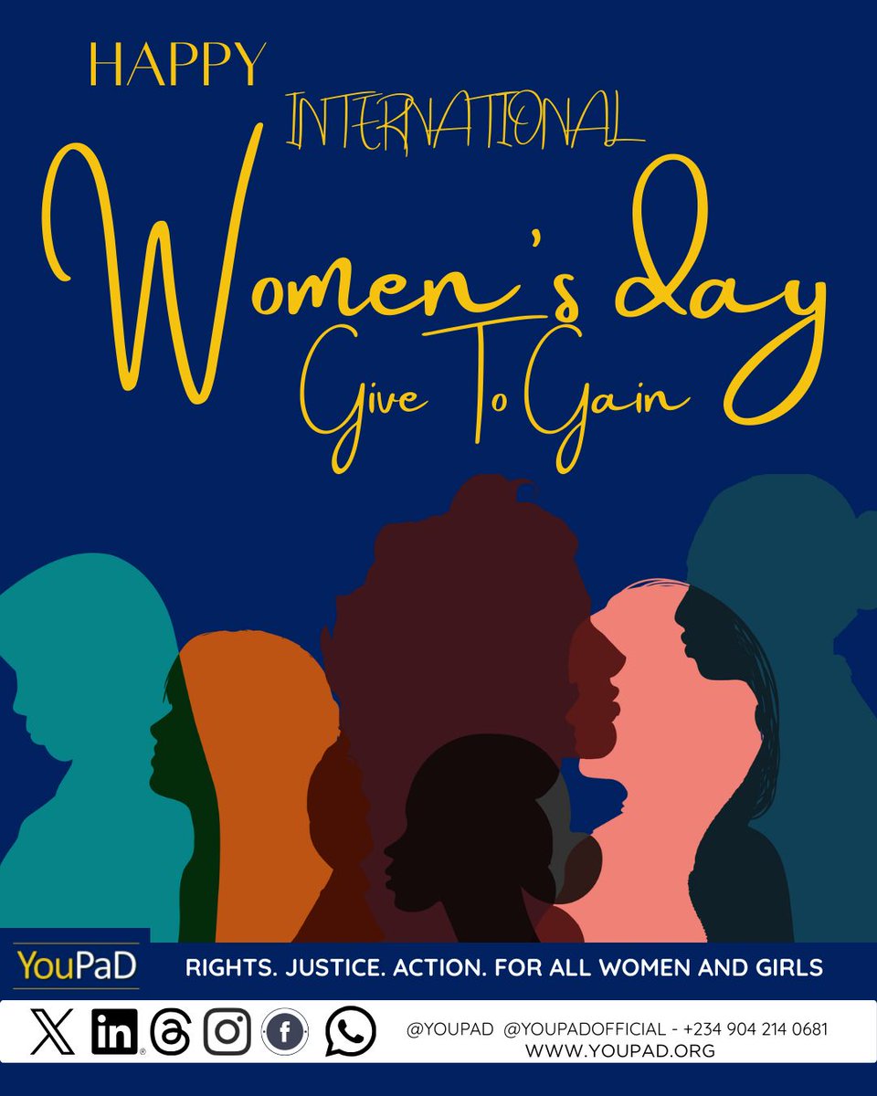 youpadofficial's tweet photo. Happy International Women’s Day to women everywhere.
We give, we grow, and we continue making the world better. 
#GiveToGain https://t.co/OEiZN0zGAZ