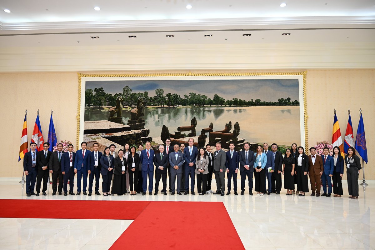 iSamruol's tweet photo. What an exciting week at the EU-ASEAN Summit 2026! Valuable insights into EU investors’ concerns &amp; #Cambodia’s opportunities, plus the government’s strong commitment to building a more transparent &amp; enabling business environment.
#EUASEAN2026 | #BusinessGrowth | #InvestInCambodia https://t.co/BQcb06KVfv