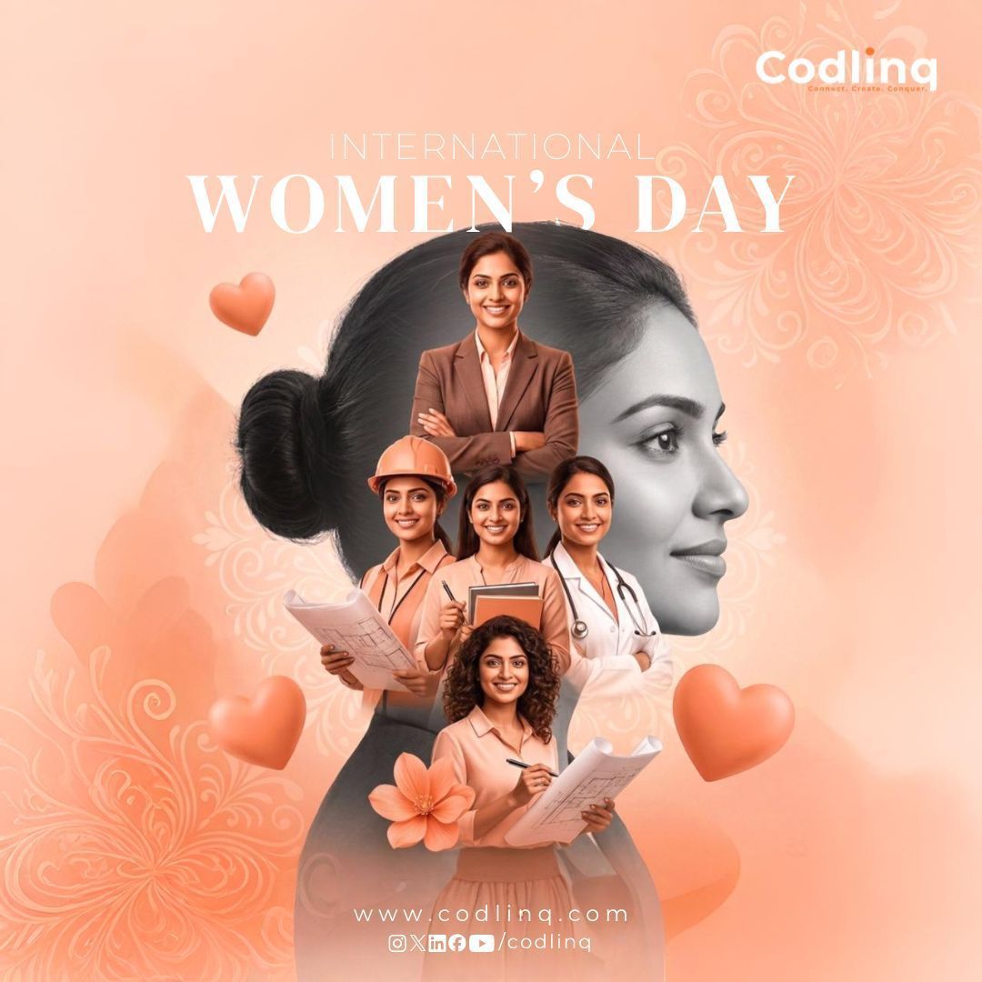 codlinq's tweet photo. Happy International Women’s Day.💪🌸
Celebrating the strength, talent, and achievements of women everywhere!✨
📞: +91 78793 18073
✉️: connect@codlinq.com
🌐: https://t.co/hPrmmECaur

#InternationalWomensDay #WomensDay2026 #WomenEmpowerment #WomenInLeadership #codlinqtechnologies https://t.co/rXM0sj7I9x