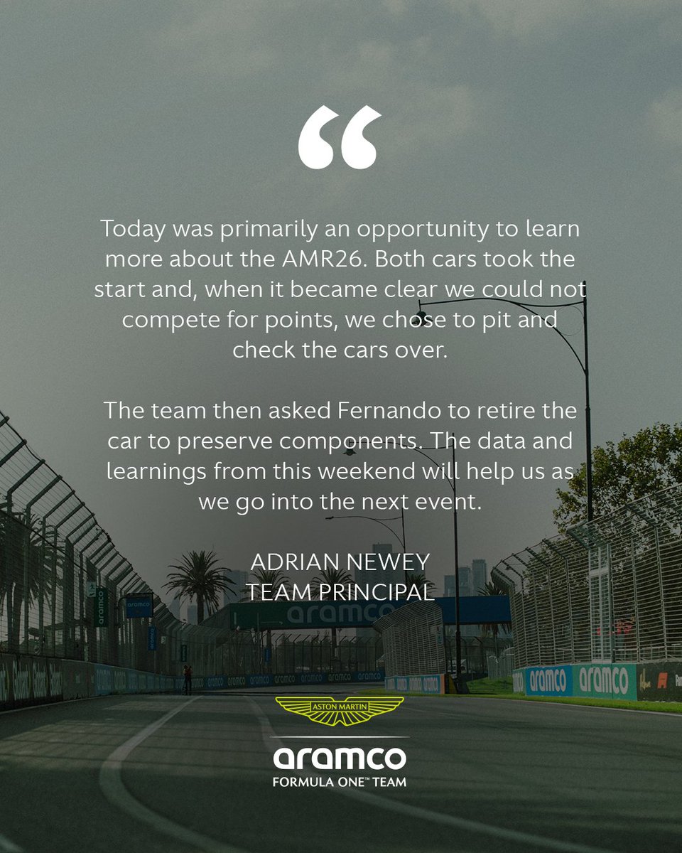 Aston Martin Aramco F1 Team tweet media