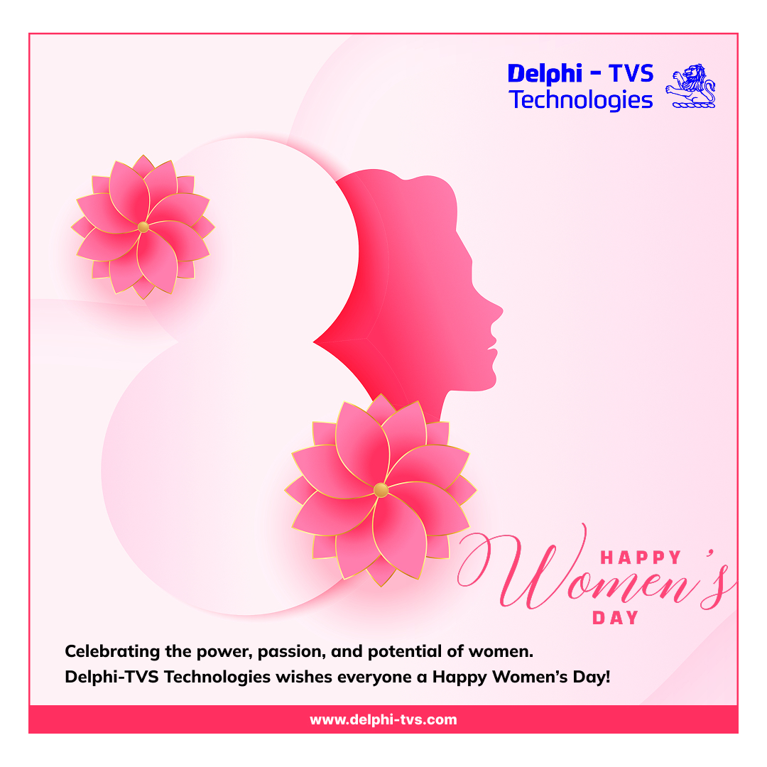 delphi_tvs's tweet photo. Celebrating the strength, resilience, and achievements of women everywhere.
Happy International Women’s Day!
Warm Wishes from Delphi-TVS Technologies Ltd.
#WomensDay  #WomensDay2026 #DelphiTVS https://t.co/Ct4a8XhXLX