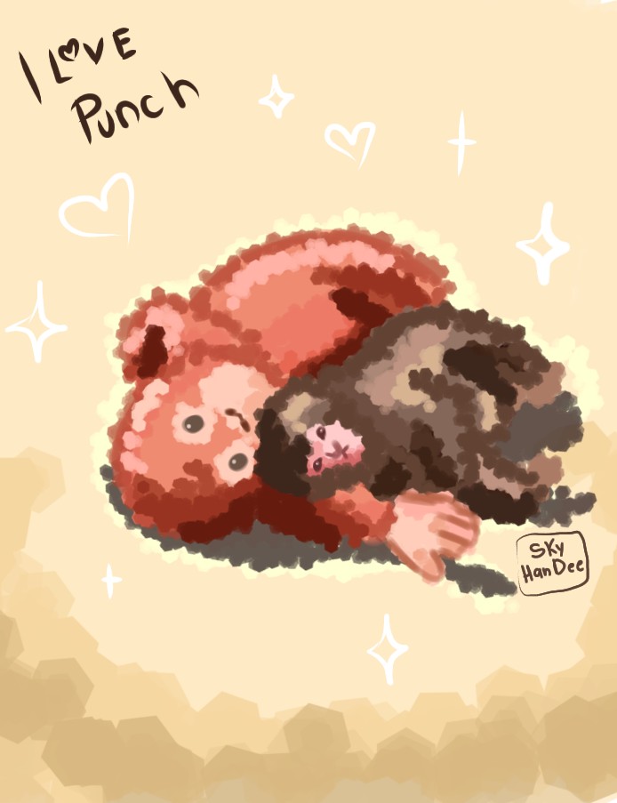 I love you so much, Punch. I know you'll be very happy soon. You are strong and brave. 
#PunchMonkey #PunchTheMonkey #emotional