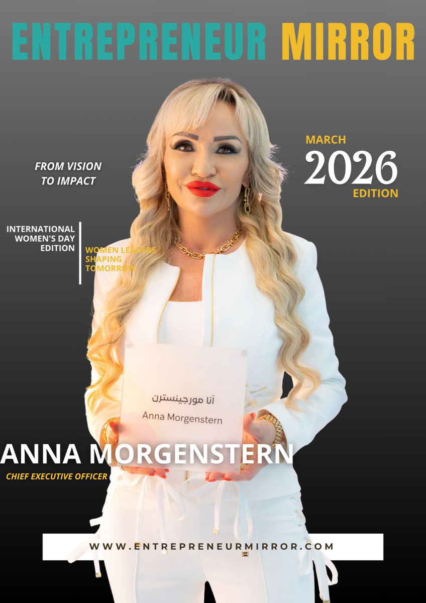 Shaping organizations with integrity and people-first leadership. 🌟
Meet Anna Morgenstern featured by Entrepreneur Mirror.

Read More: entrepreneurmirror.com/top-women-lead…

#WomenInLeadership #InternationalWomensDay