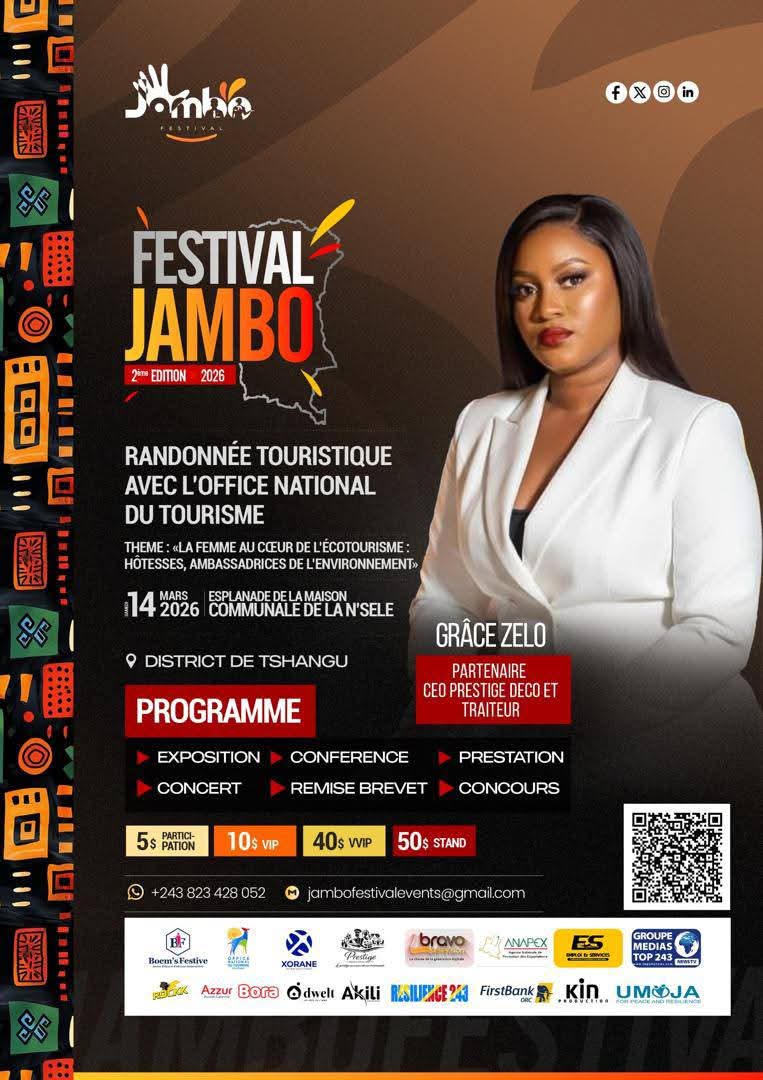 Resilience243's tweet photo. #JamboFestival #FemmeCongolaise #EntrepreneuriatFéminin #Tourisme #Kinshasa #Nsele #RandonnéeTouristique #SiliKinVillage #Résilience243 
@TourismeCd https://t.co/XadABwBpa7