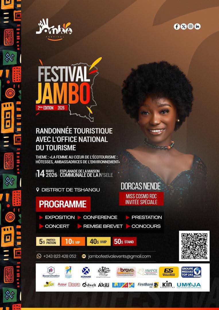 Resilience243's tweet photo. #JamboFestival #FemmeCongolaise #EntrepreneuriatFéminin #Tourisme #Kinshasa #Nsele #RandonnéeTouristique #SiliKinVillage #Résilience243 
@TourismeCd https://t.co/XadABwBpa7