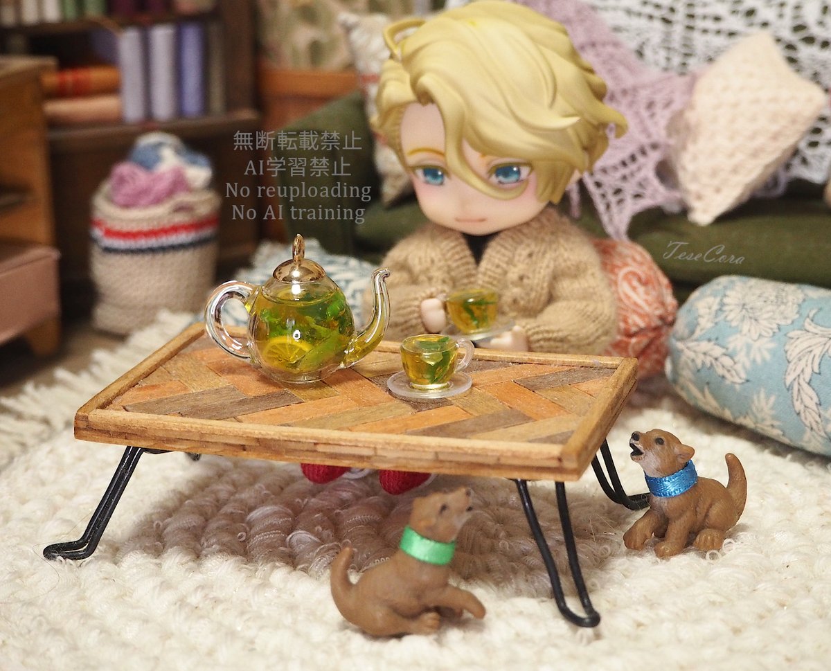 口に運んだ金色のお茶は
五臓六腑に染みわたる味がした

ミントティーゲットしましたー🥳🍃
例のあのシーンを、いつか撮るぞ🤤💕

 #うちのねんりちゃさん