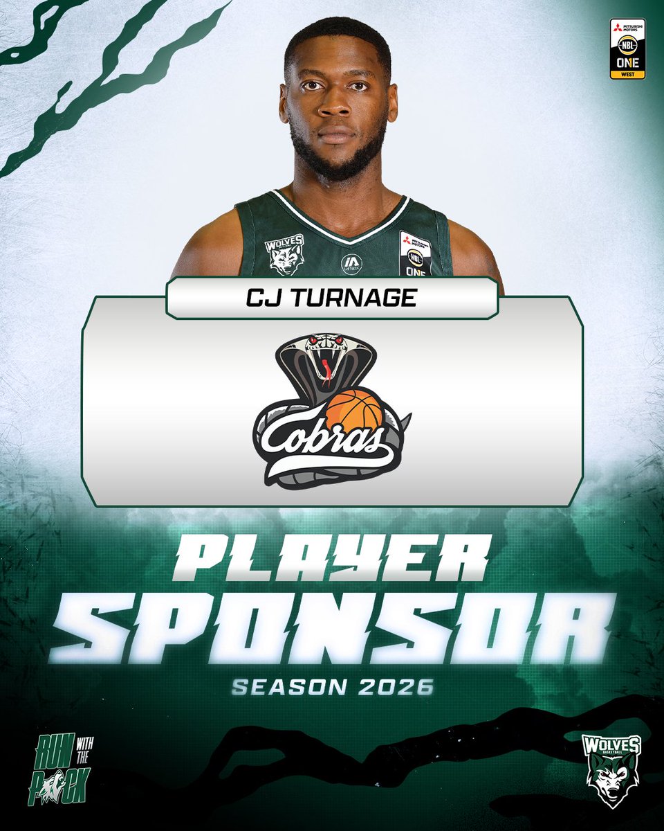 Northside Cobras Basketball Club will sponsor CJ for the upcoming NBL1 West Season! 🐺

You can read more about Northside Cobras at the link below!

🔗: bit.ly/407aB0J

To sponsor The Pack in 2026, email sponsorship@wolves.asn.au today!

#NBL1 #Wolfpack #Joondalup