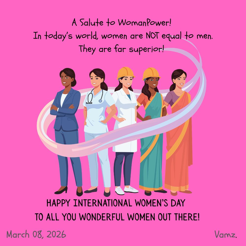 TheRKVarma's tweet photo. Saluting #women, all over the world! 🫡🙏

#HappyInternationalWomensDay #IWD2026 #WomanPower https://t.co/R5QhEJl29G