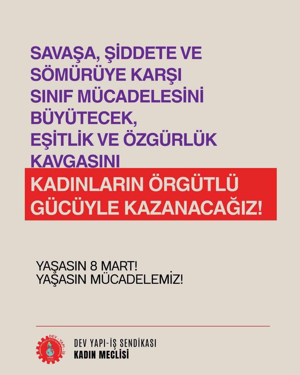 DİSK / Dev Yapı-İş tweet media