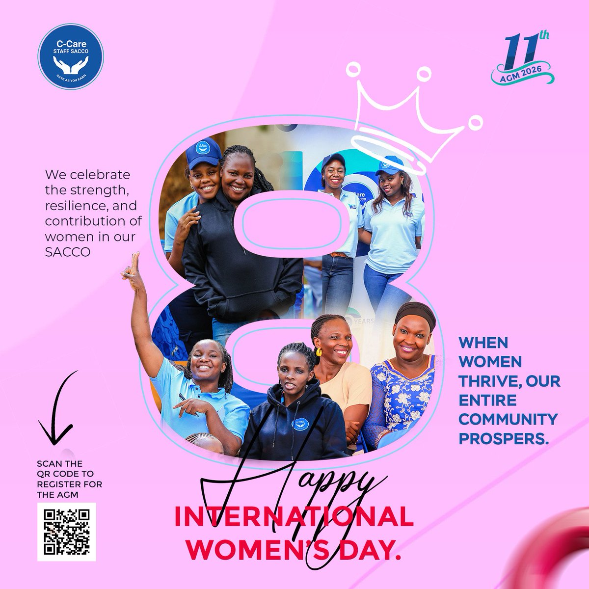 ccarestaffsacco's tweet photo. Today we celebrate the women of C-CARE STAFF SACCO.
Together, we continue building a future where every woman has the opportunity to grow, save, invest, and succeed.

When women thrive, we all gain.
#happyWomensDay2026 #HappyWomensDay https://t.co/eyppoIk9hv