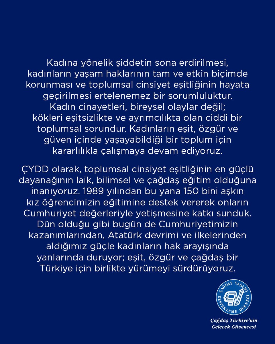 ÇYDD-Çağdaş Yaşam tweet media