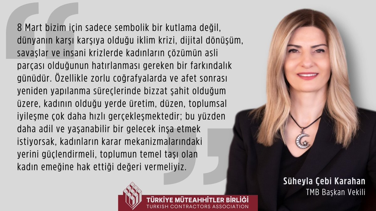 Türkiye Müteahhitler Birliği tweet media