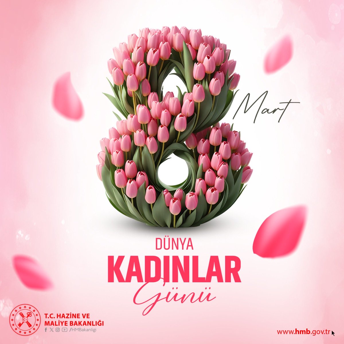 Her alanda emeği ve varlığı ile topluma değer katan tüm kadınların 8 Mart Dünya Kadınlar Günü kutlu olsun.