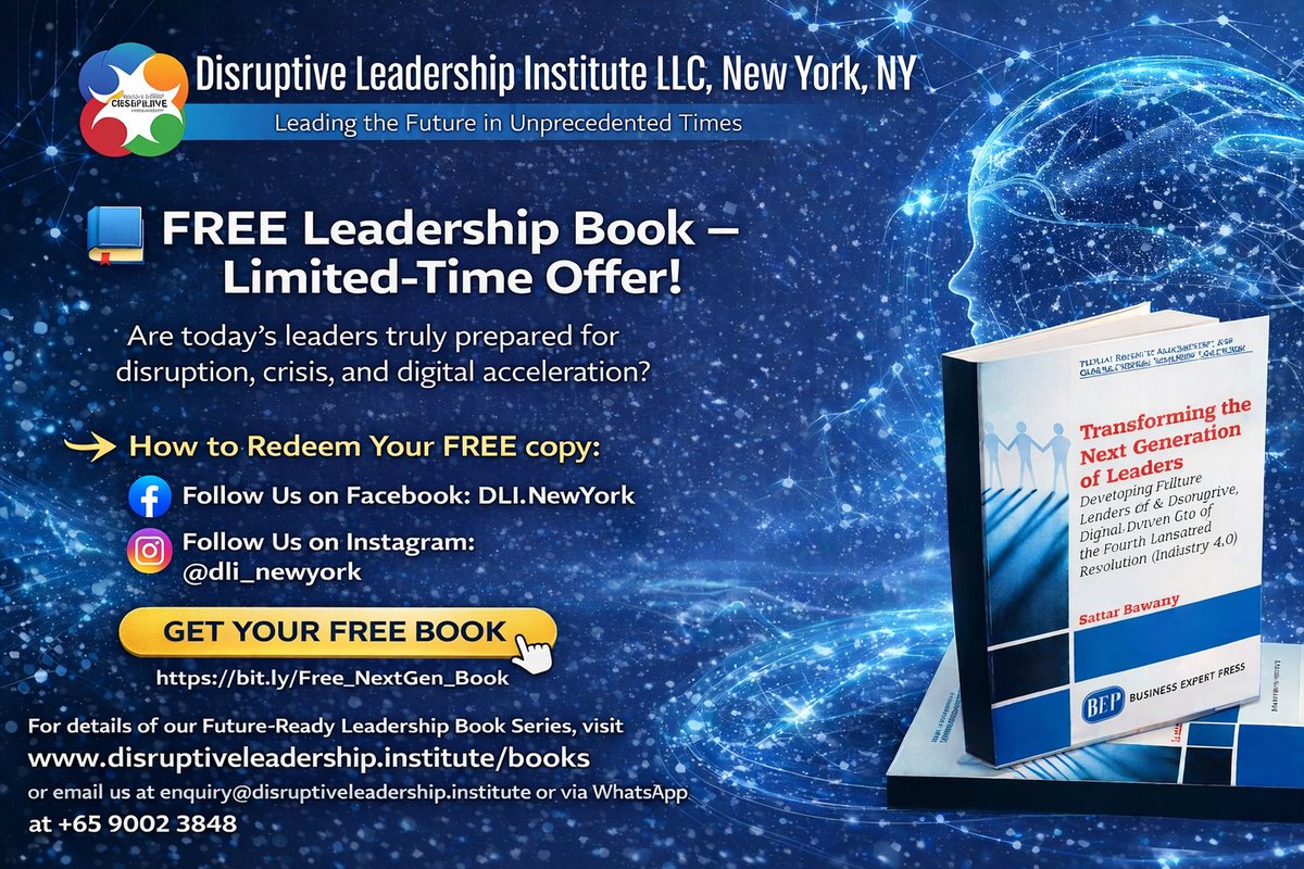 cee_global's tweet photo. 📘 𝐅𝐑𝐄𝐄 𝐋𝐞𝐚𝐝𝐞𝐫𝐬𝐡𝐢𝐩 𝐁𝐨𝐨𝐤 – 𝐋𝐢𝐦𝐢𝐭𝐞𝐝-𝐓𝐢𝐦𝐞 𝐎𝐟𝐟𝐞𝐫!
https://t.co/ZFuEpxlY3F

Are today’s leaders ready for disruption, crisis, and digital acceleration?

Get a complimentary copy of  “Transforming the Next Generation of Leaders.” https://t.co/LCHFFAzhpD