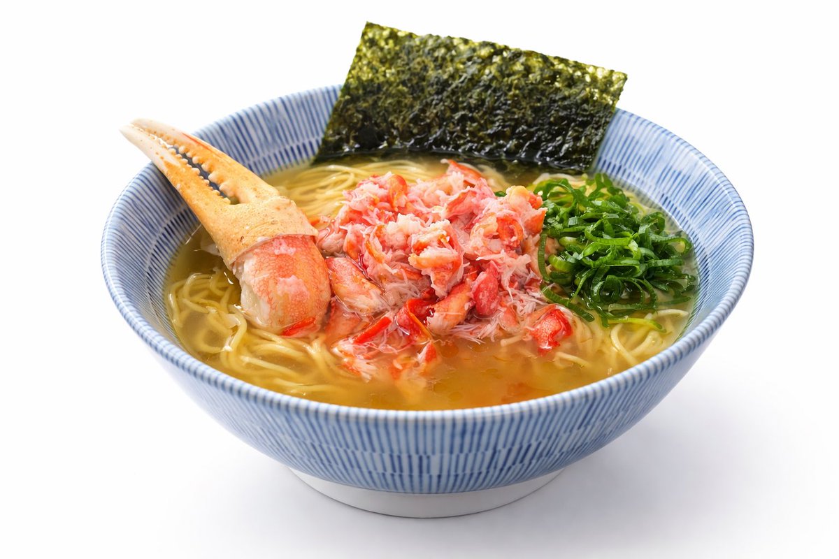 menyatryjin's tweet photo. 一週間後は海楽フェスタ。
お天気に恵まれますように。

さて、当店はまたまた新作で臨みます。

かじまさんから仕入れたかに🦀をこれでもか！と乗せ、スープもカニだしたっぷりのまさにプレミアムカニ特盛ラーメンです！
売り切れ御免ですよ
乞うご期待。
値段は当日発表。 https://t.co/1RW9CHCaQ3