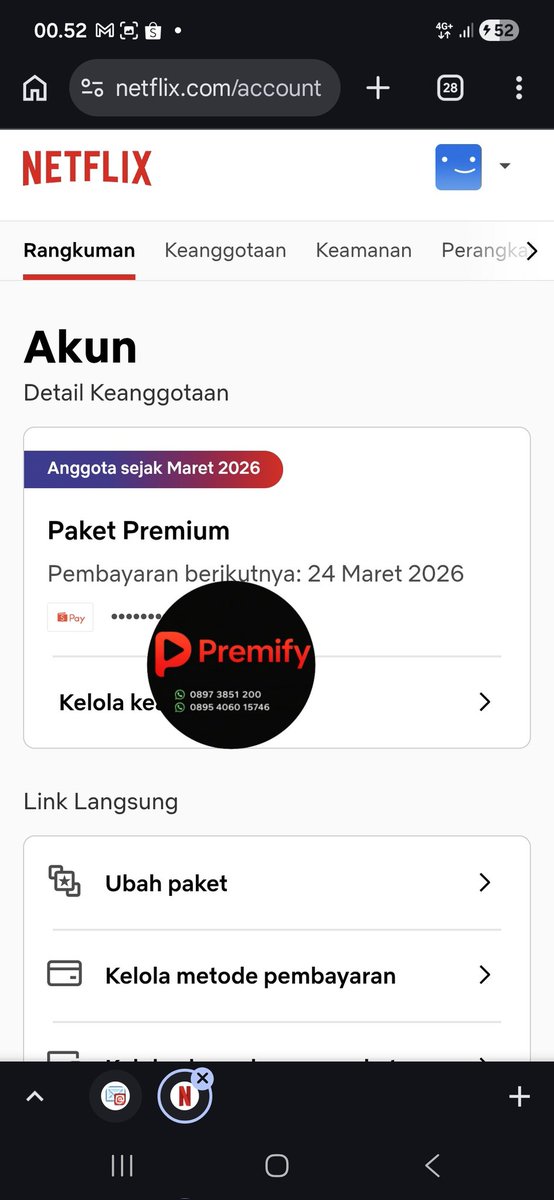 fylimsy's tweet photo. @nctzenluvv Haloo, aku supplier Netflix LEGAL paid ✅

✔ Bisa proses dulu baru bayar
✔ Akun aman &amp; bergaransi (tidak akan wiped)
✔ Fast respon &amp; fast fixing

Minat? DM / WA ya 👇
https://t.co/QrNN3EuI4R

Testimoni :
https://t.co/nOwIGGLqdy https://t.co/wReY48NwiI