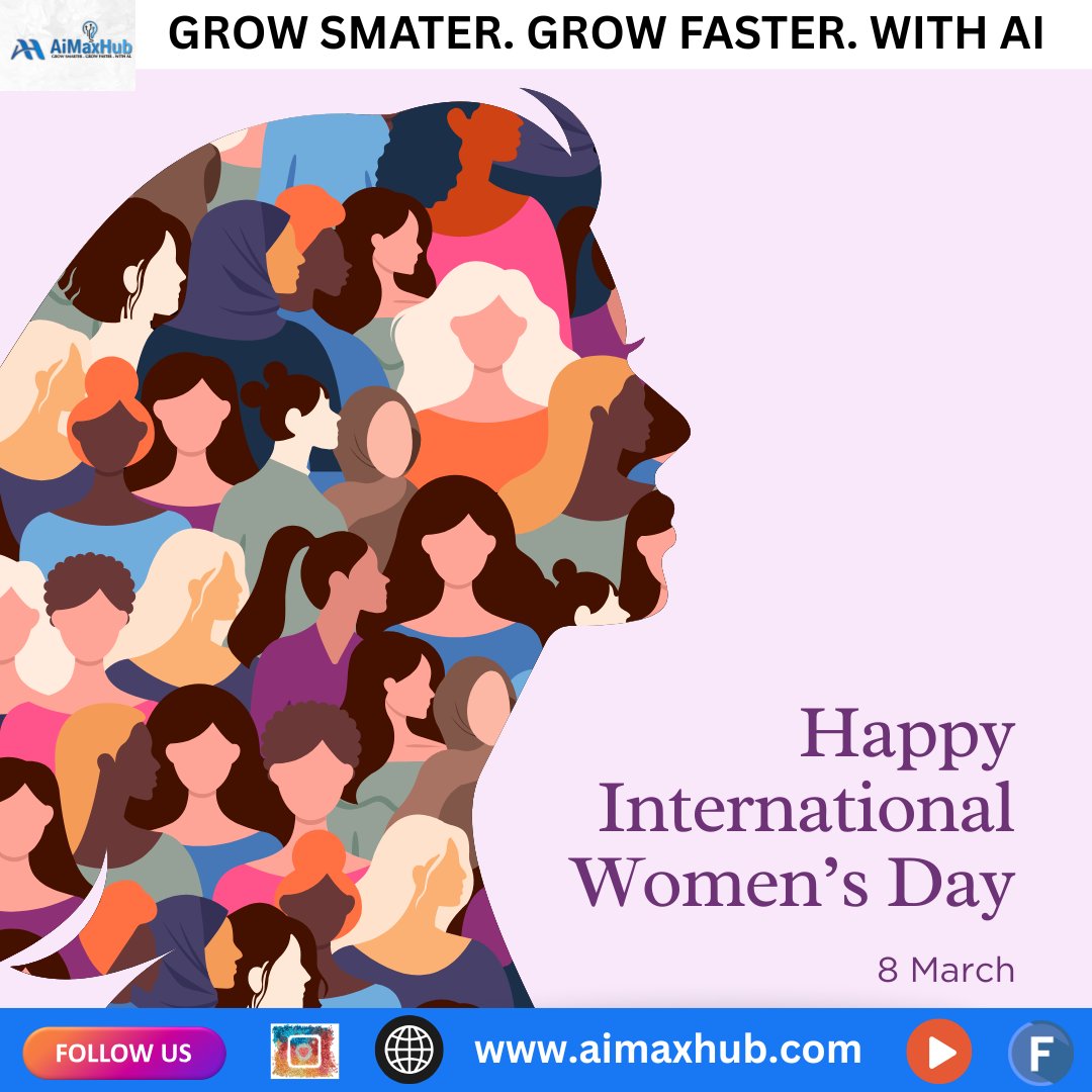 AiMaxHubIndia's tweet photo. Empowered women create a smarter future. 👩‍💻✨
Learn, grow, and lead the world with knowledge and AI.
Happy International Women’s Day! 🌸

#InternationalWomensDay #WomenInTech #WomenEmpowerment #AIForEveryone #AIMAXHub #DigitalFuture https://t.co/AhHq8zzlT7