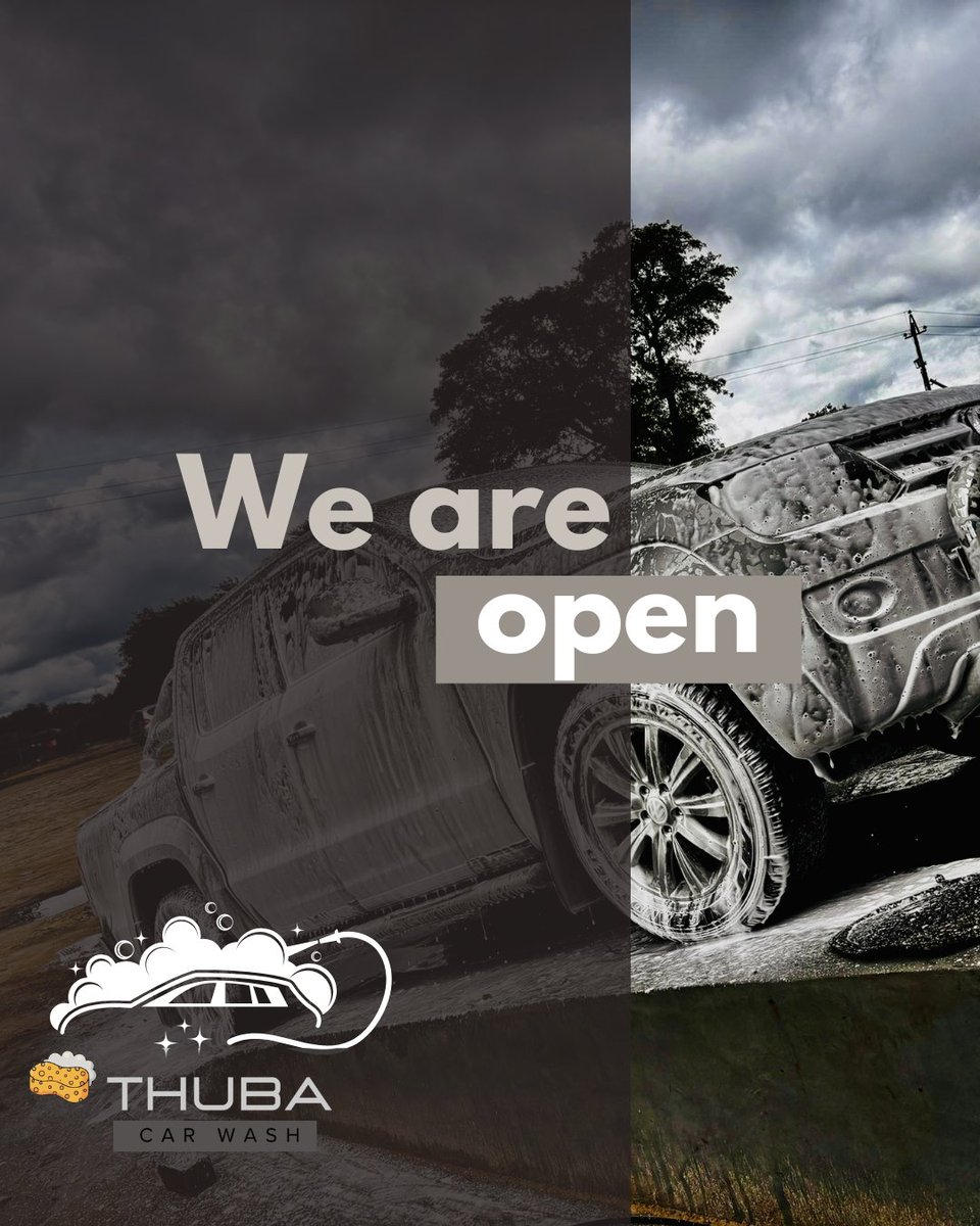 MrThuba's tweet photo. Sunday are for lovers, show that ride some TLC, Thuba Car Wash is ready to treat your whip to a Luxurious Spa Day.

📍Katima Mulilo, First Choto https://t.co/xmoT7gvi2f