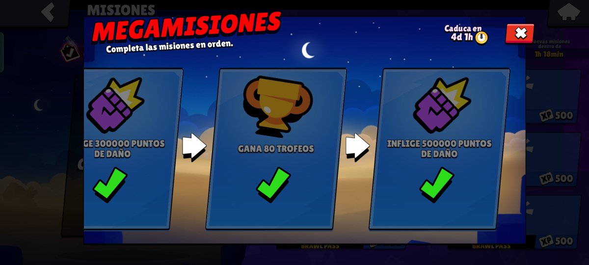 retro6345's tweet photo. @BrawlStars @FTMKeienburg @BrawlStars check i not hace more megamisions its a bug, or what? https://t.co/AlgF1K5xEt