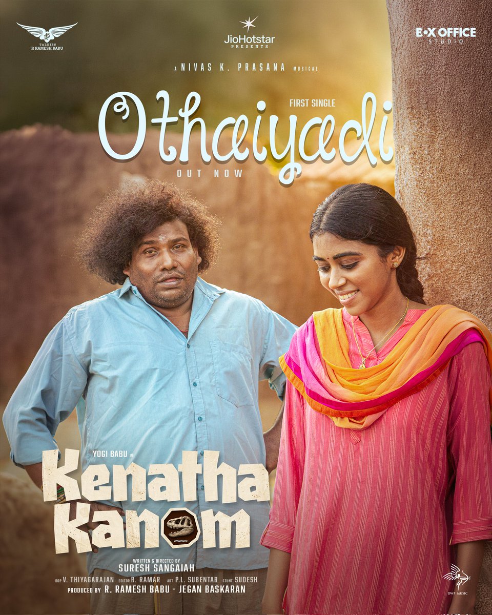 Here’s #Othaiyadi – First Single from #KenathaKanom 

▶️ youtu.be/Q_s463xKMCk

A <a href="/nivaskprasanna/">Nivas K Prasanna</a> Musical 🎶

#KenathaKanomFromMarch13✨

<a href="/iYogiBabu/">Yogi Babu</a> <a href="/LovelynChand/">Lovelyn Chandrasekhar</a>
<a href="/RaichalRabecca/">Raichal rabecca</a> #ActorRamakrishnan
<a href="/sureshsangaiah/">suresh sangaiah</a> <a href="/Thiyagudop1/">Thiyagu</a>
<a href="/PlSubentar/">Subentar pl</a> <a href="/ramar_r/">ramar.r</a> <a href="/stuntsudesh/">Sudesh_Action Director</a> <a href="/RBTalkies/">RB</a>