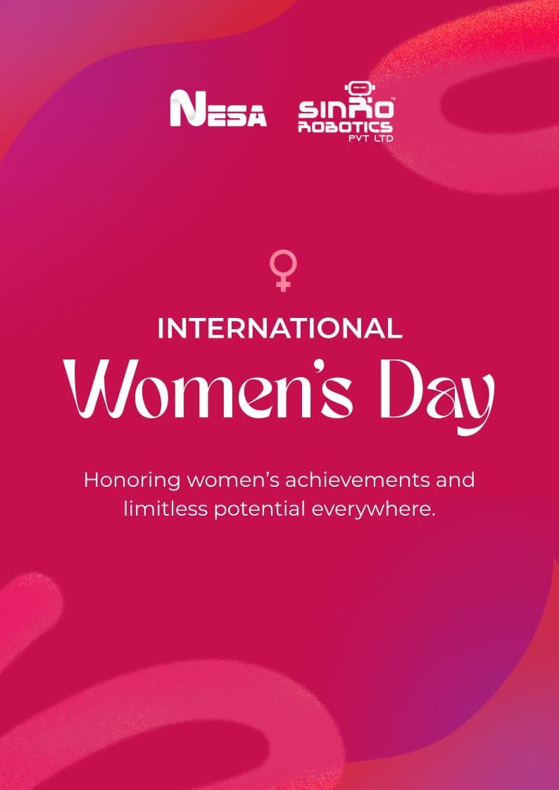 SinroRobotics's tweet photo. Happy Women’s Day from SinroRobotics &amp; NESA Software! 🌸
Celebrating the strength, talent, and innovation of women who drive progress every day.

#WomensDay #InternationalWomensDay #WomenInTech #WomenEmpowerment #SinroRobotics #NESASoftware #Innovation #Equality #TechLeadership https://t.co/CocoCdceOJ