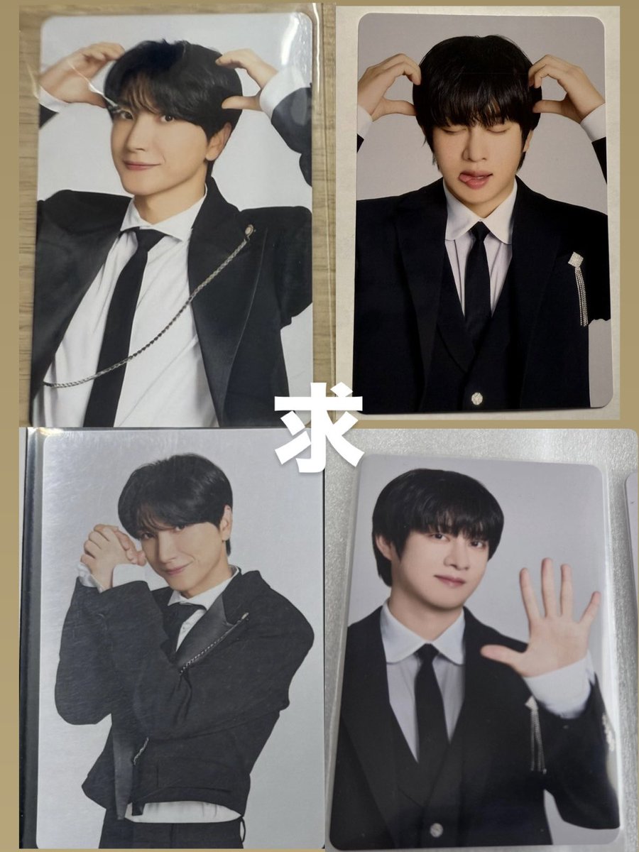 heenonteuk's tweet photo. SUPERJUNIOR スジュ スパショ トレカ 交換

【譲】
会場購入特典：シンドン  シウォン リョウク  
コアラのマーチ：シウォン

【求】
購入特典：イトゥク ヒチョル
コアラのマーチ：ヒチョル(ななめの画角)

本日会場にいます。郵送や都内手渡しも可能です。
お気軽にお声掛けください！ https://t.co/NJjdh9Urxs