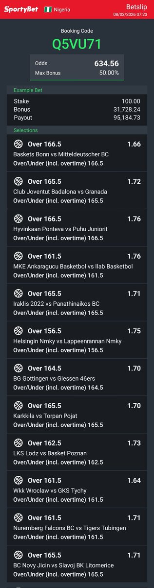 MrAnalysis4real's tweet photo. Basketball 🏀🏀🏀🏀 
634 ODDS
Q5VU71 https://t.co/FERWbSRE03