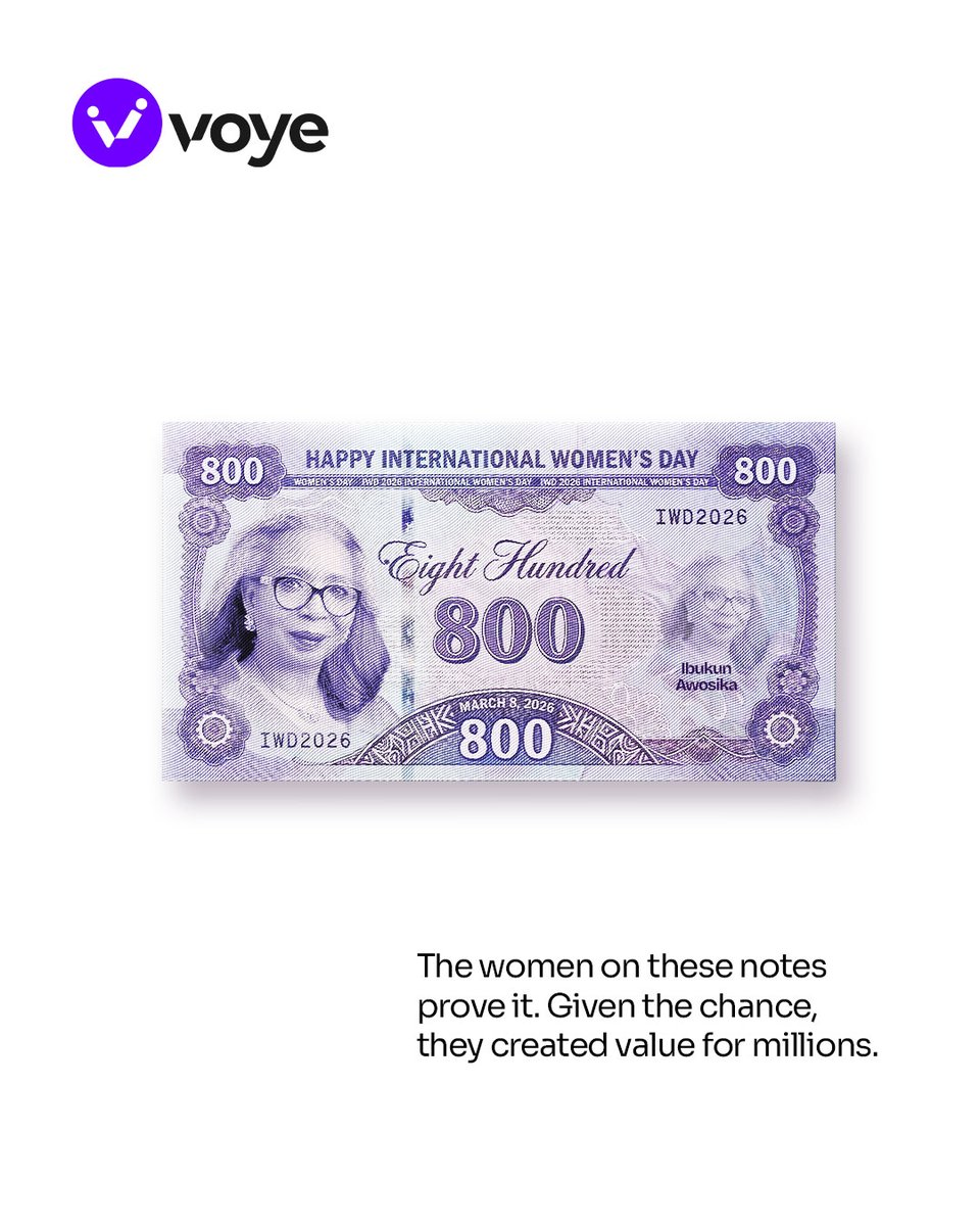 voyeapp's tweet photo. Equality is a hard currency.

@alakijaofficial @NOIweala @ChimamandaReal @AminaJMohammed @IbukunAwosika are some of the many proof that when women are given the platform to lead, create, and influence, the value multiplies for everyone. https://t.co/K2ZvRng4MZ