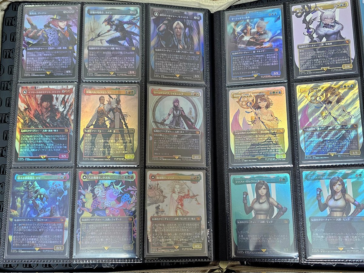 FFコラボのアーティストボーダーレスFoil 日本語版10種類揃った！ 満足！！