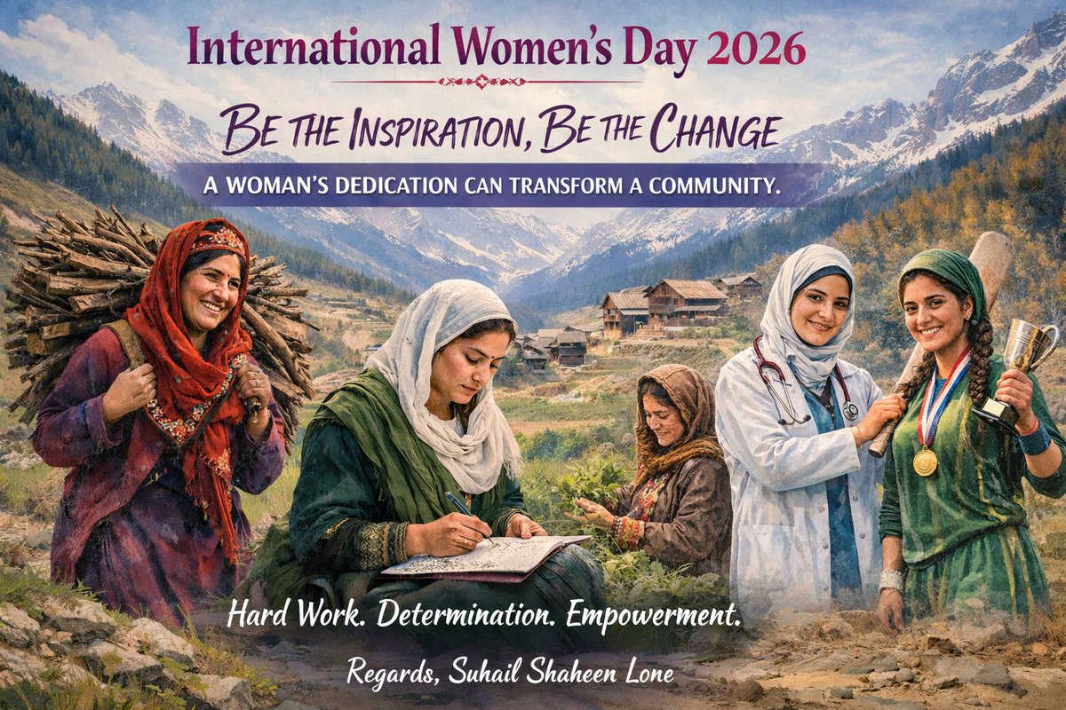 ShaheenSpeaks70's tweet photo. International Women’s Day 2026
Women of Dard Shin Tribal Gurez &amp; Tulail Valley are a true symbol of hard work, strength, and empowerment. Their dedication and courage inspire the whole community.
Salute to their spirit.
@Ajazdar964 @sayeednt @indukanwal @MobinaNabi @LoneIsh https://t.co/aQywewzu5S
