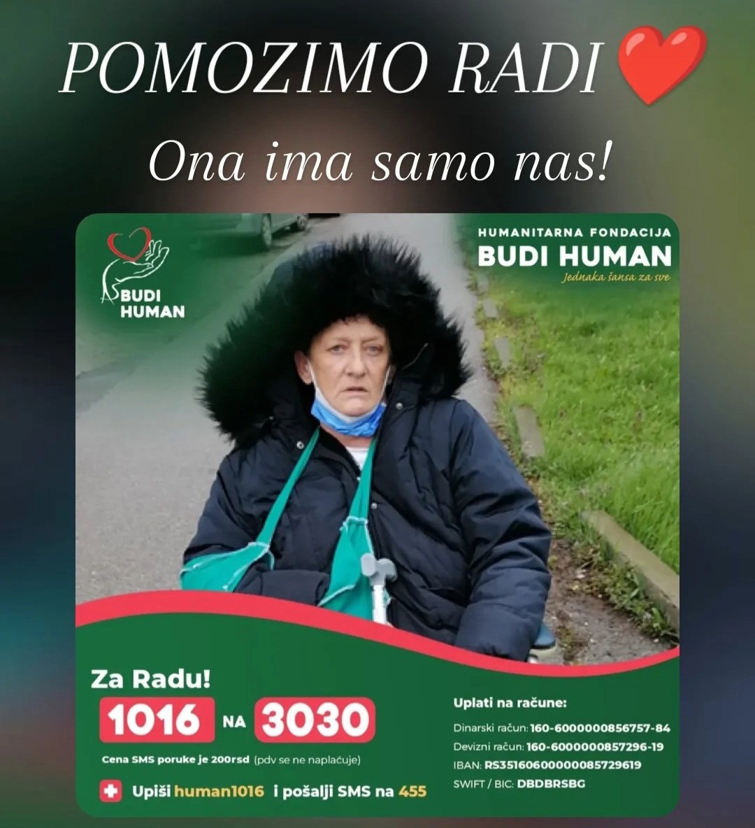 RadaSimi3's tweet photo. Dobri moji drugari danas je 8 mart. Pa ako možete da mi pustite po jednu poruku za mene 1016 na 3030.Hvala Vam ❤️❤️❤️ https://t.co/ApsjpCZ36w