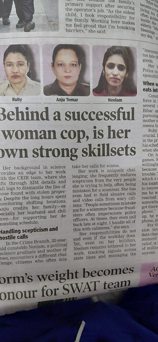sanjeevchadha8's tweet photo. @narendramodi @AmitShah @gupta_rekha @priyangiTOI @srijanapiya17 #PollutioninDelhi
Hats off to @DelhiPolice for women team who are expert and are handling their work efficiently. Srijana and Priyangi are always concerned #PollutionInDelhi. One good news which was missing was https://t.co/3rhMXnmIeD