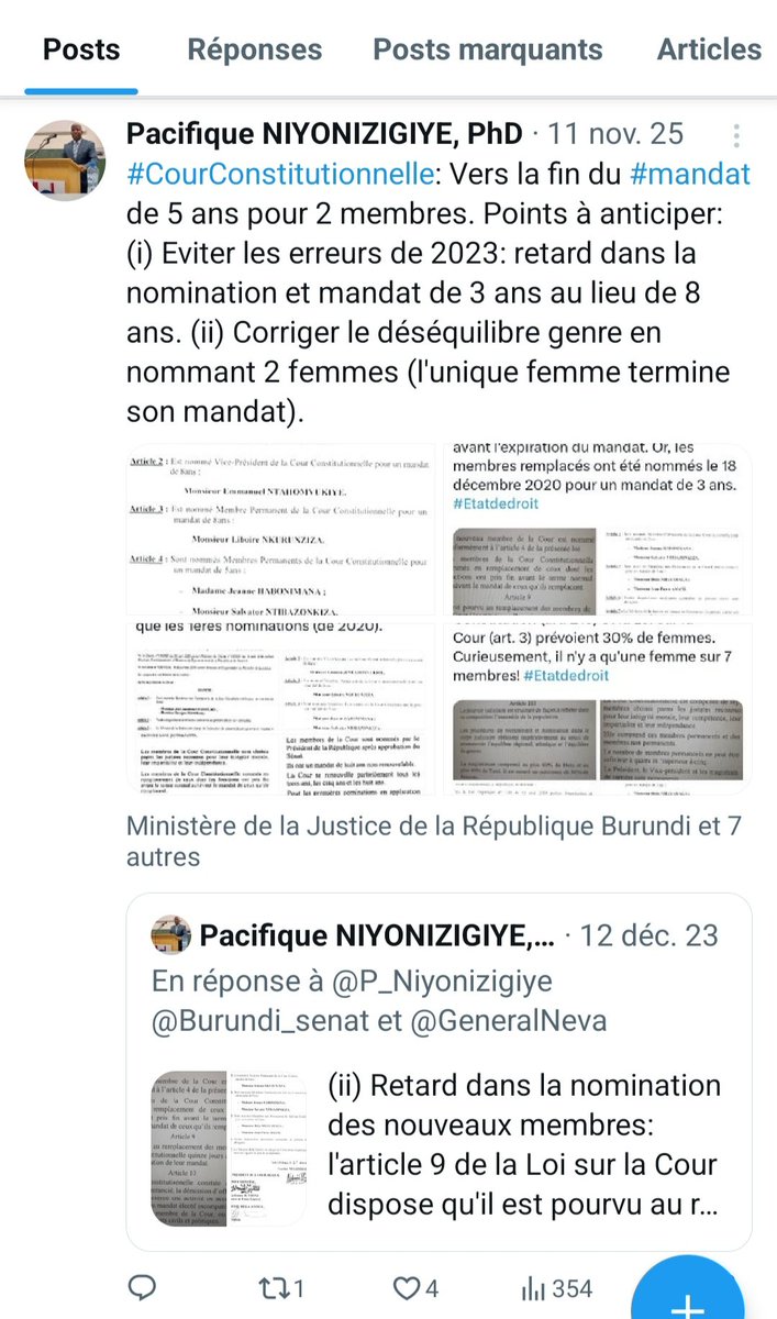 P_Niyonizigiye's tweet photo. #IWD2026 : Dans le cadre du Projet @Burundi_WRAP, nous avons plaidé pour les droits de la Femme. Même après le projet, le plaidoyer continue, notamment pour le respect du quota genre dans la composition de la #CourConstitutionnelle et des #DroitsSuccessoraux. #EgalitéGenre #FNF https://t.co/1W2XLElpb5