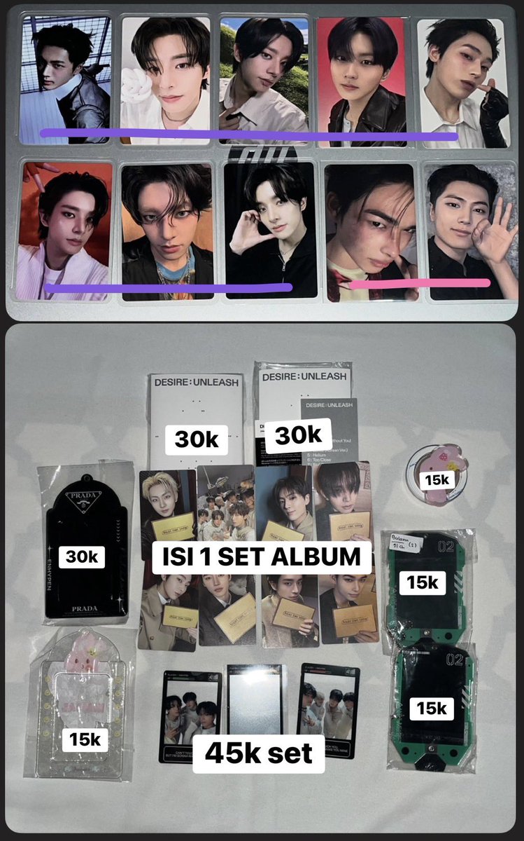 moonjaysss's tweet photo. #WTS #WTB 
hallo all, aku mau stop collect pc jadi harga jangan di jadikan patokan🙏

all good condi pc (barang boleh cek condi keadaan baru semua)✅
prefer take banyak✅
📍Bekasi, Jawa Barat https://t.co/bnOSnaj8EM