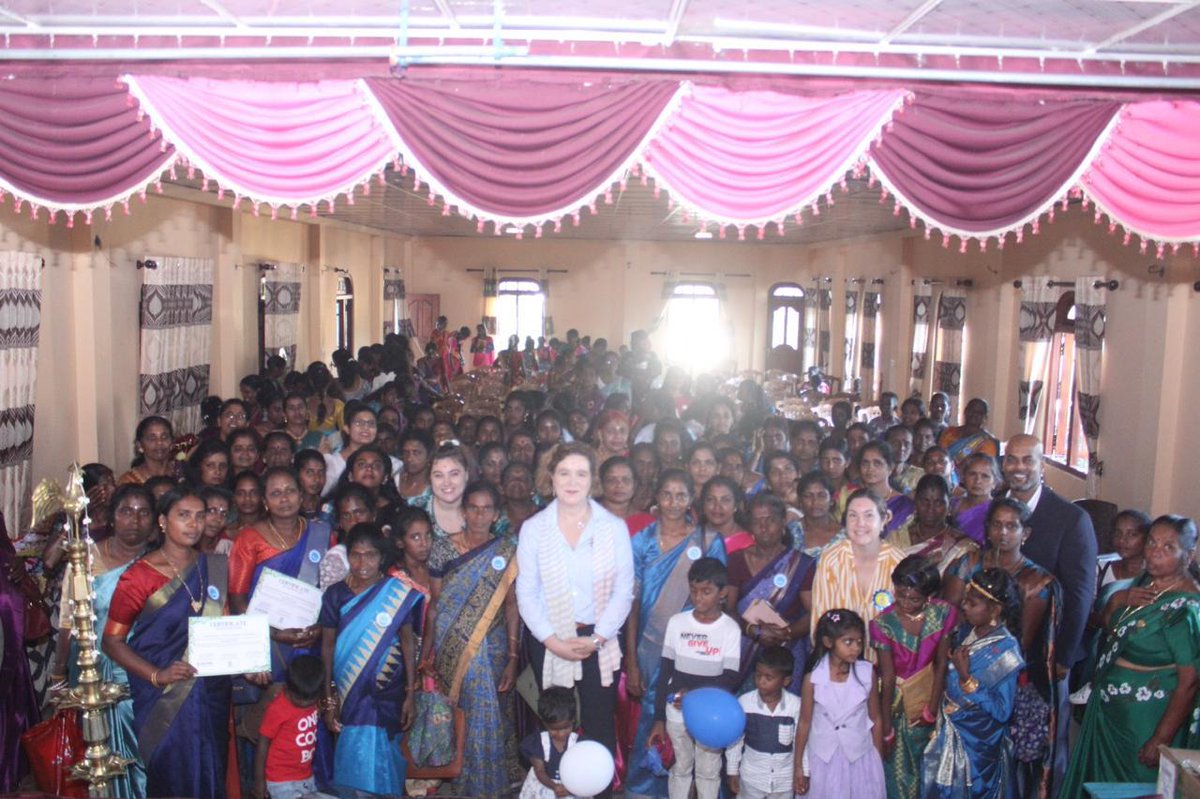CanHCSriLanka's tweet photo. Celebrating #InternationalWomensDay by honoring 200+ #EmpoweredWomen in Hatton!
Through "Home Grown Solutions"—our 2-year #CFLI project with SWEAT—we’re strengthening entrepreneurship, networks, and leadership for lasting community impact. 
 @CanadaDev #IWD2026 https://t.co/fitaELO40q