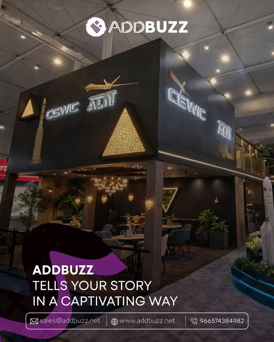 addbuzzsa's tweet image. Your brand deserves a space that speaks for it.
At ADDBUZZ, we create #booths that don’t just display they inspire.

📞 +966 574384982
✉️ sales@addbuzz.net

#ADDBUZZ #BoothDesign