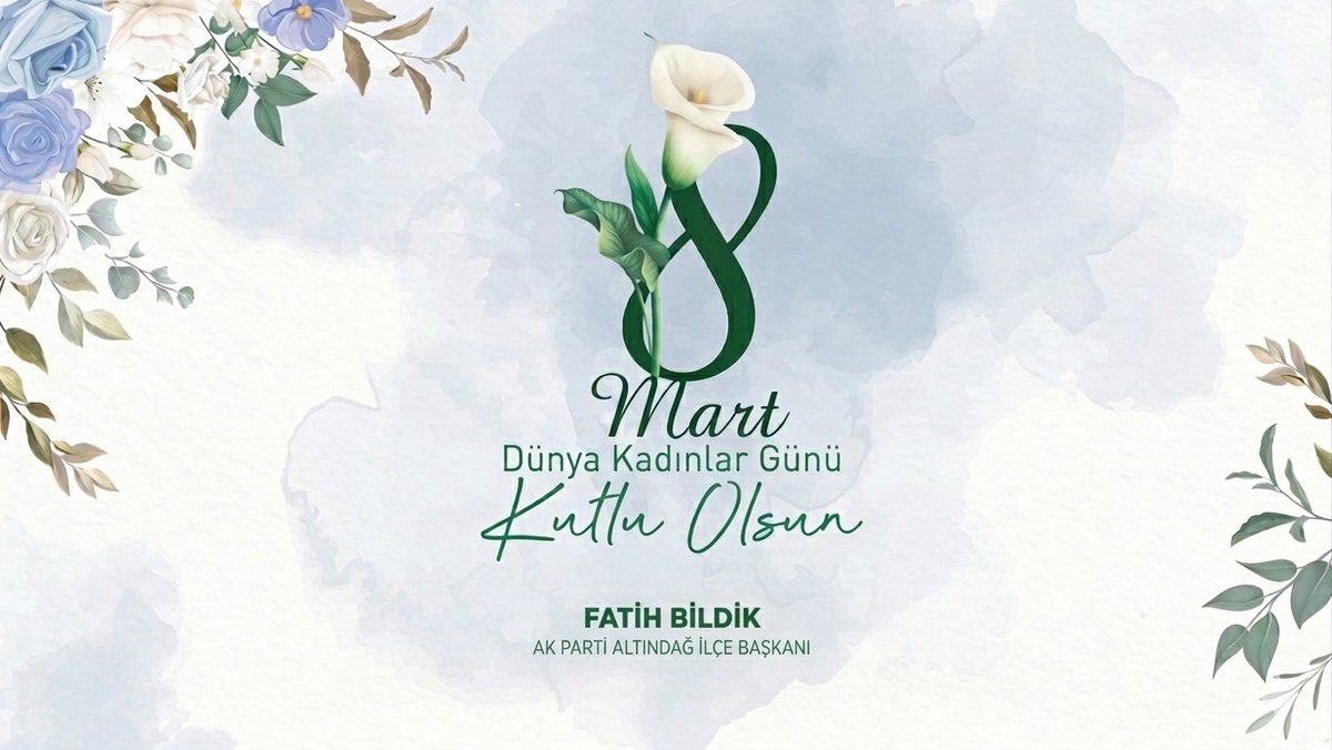 Başta şehitlerimiz ve gazilerimizin anneleri ve eşleri olmak üzere; emekleriyle dünyamızı güzelleştiren sevginin ve fedakarlığın sembolü tüm kadınlarımızın #8MartDünyaKadınlarGünü ‘nü kutluyorum.