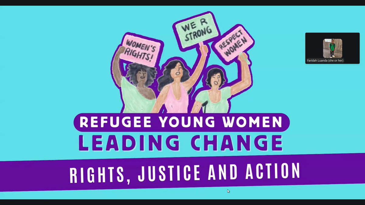 Trsfitnessclub's tweet photo. As we celebrate #InternationalWomensDay today, we reflect on yesterday’s inspiring conversation with @GRYN_NETWORK and fellow panelists on “Refugee Young Women Leading Change: Rights, Justice & Action.” Masoka Bokene (lead of #StrongHer project) was honored to share her voice. https://t.co/8s0NBQNEmr