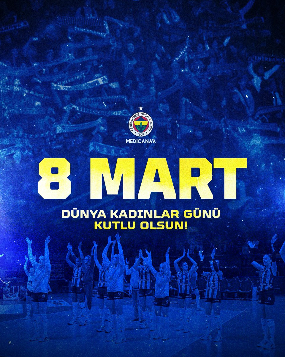 FBvoleybol's tweet photo. 8 Mart Dünya Kadınlar Günü kutlu olsun! 💛💙 https://t.co/1xYXvRzEK3
