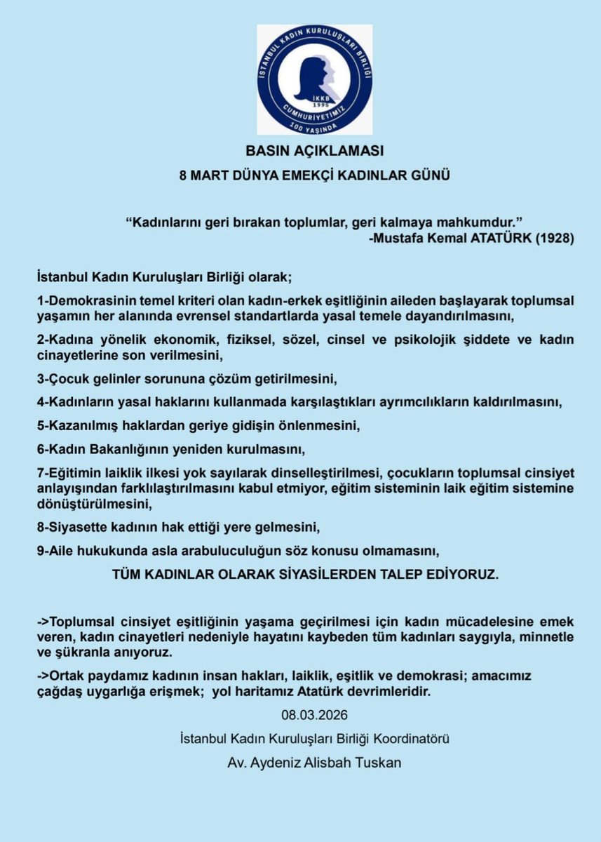 Av.Aydeniz Alisbah Tuskan (@aydeniztuskan) on Twitter photo 