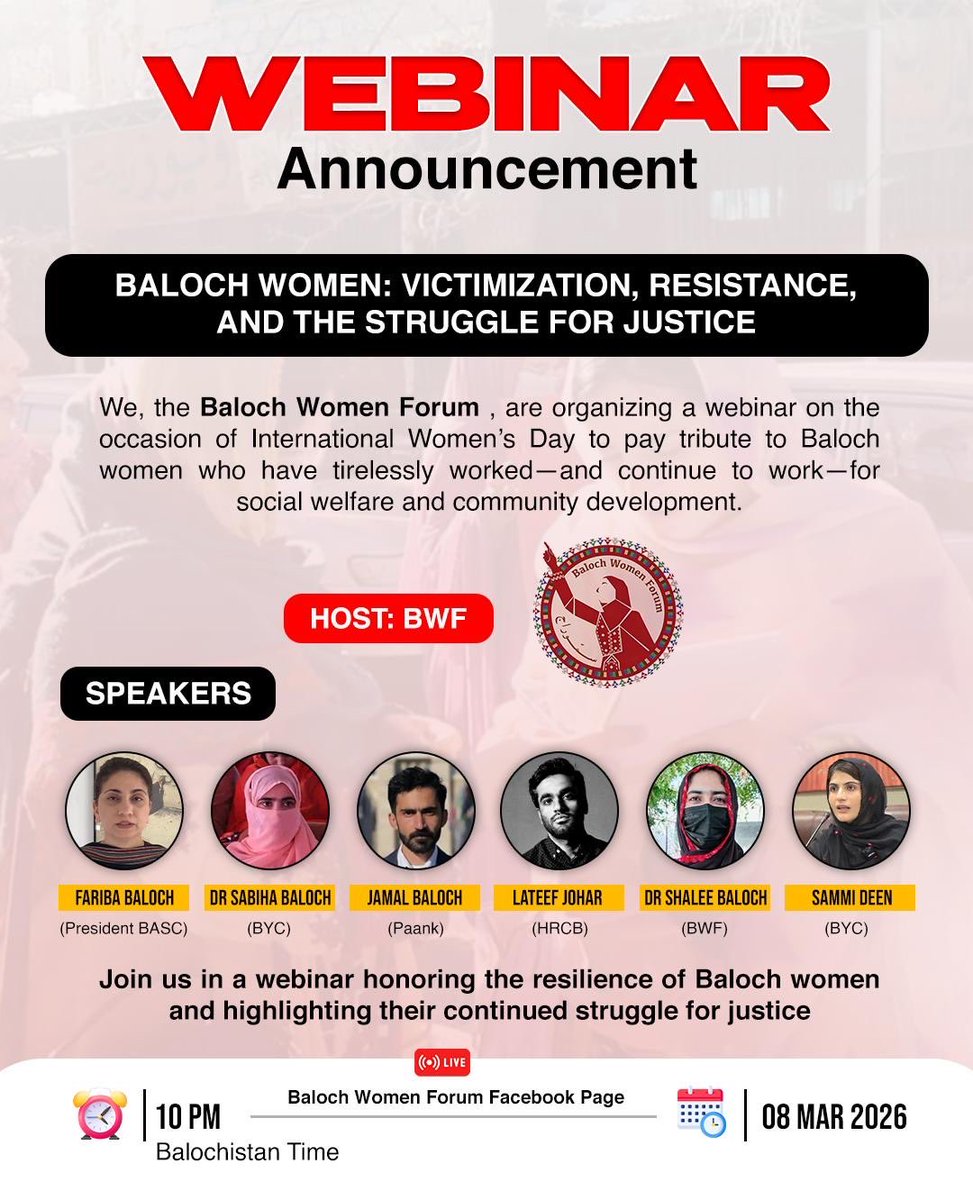 Baloch Women Forum tweet media