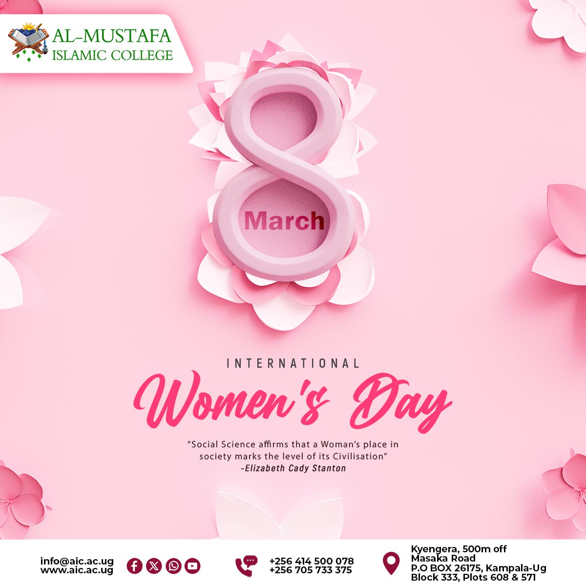 Social Science affirms, Divine books do too , and we at AIC attest to the greatness of Women in shaping our Society. To all brave, strong, pious and incredible women out their, Happy International Women's Day 2026 💐.
#InternationalWomensDay2026 #WomenEmpowerment