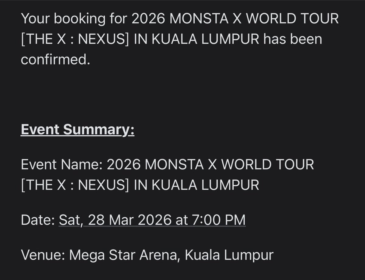 S_2the_Y's tweet photo. See u~  👋🏻🥰
 #MONSTAXinKL https://t.co/7SVuOFSV5F